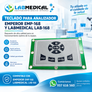 TECLADO PARA ANALIZADOR EMPEROR 168