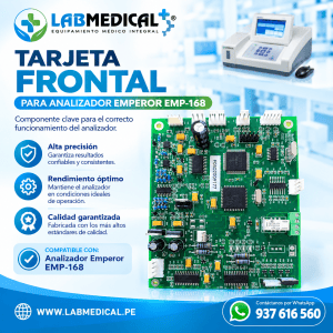 TARJETA FRONTAL PARA ANALIZADOR EMPEROR 168